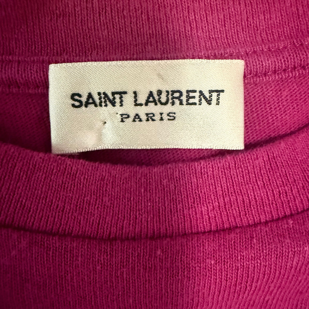 Saint Laurent Pink Logo Shirt Sz XL