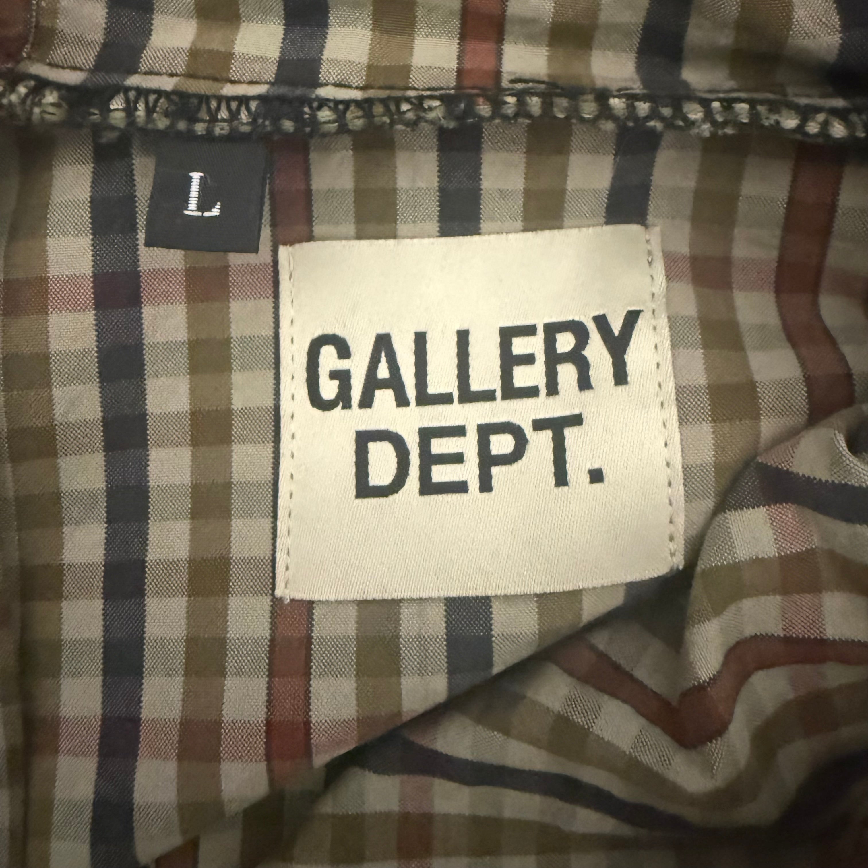 Gallery Dept French Riley Anorak Plaid Print Coat Sz Large