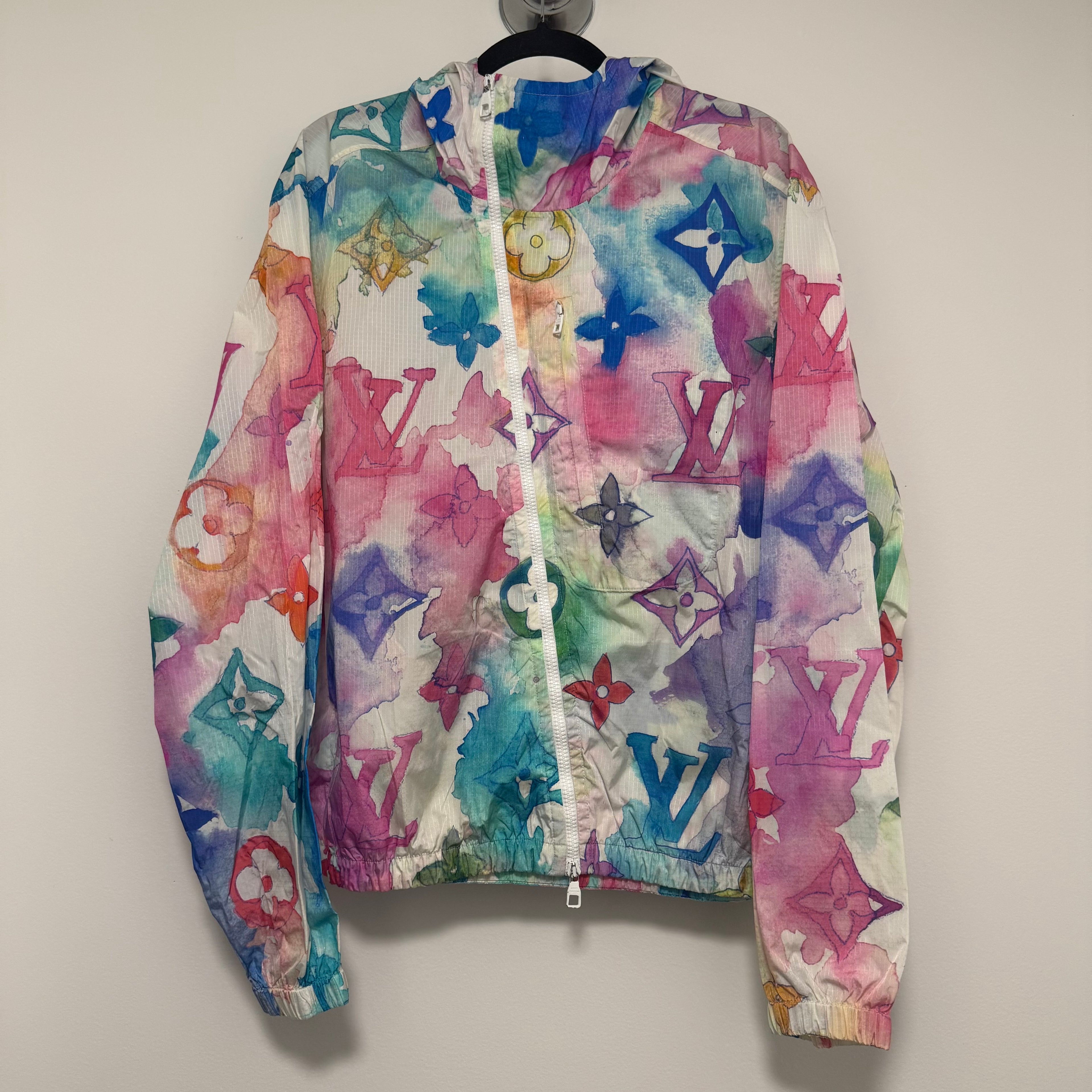 Louis Vuitton Multicolor Watercolor Monogram Windbreaker Sz Large (50)