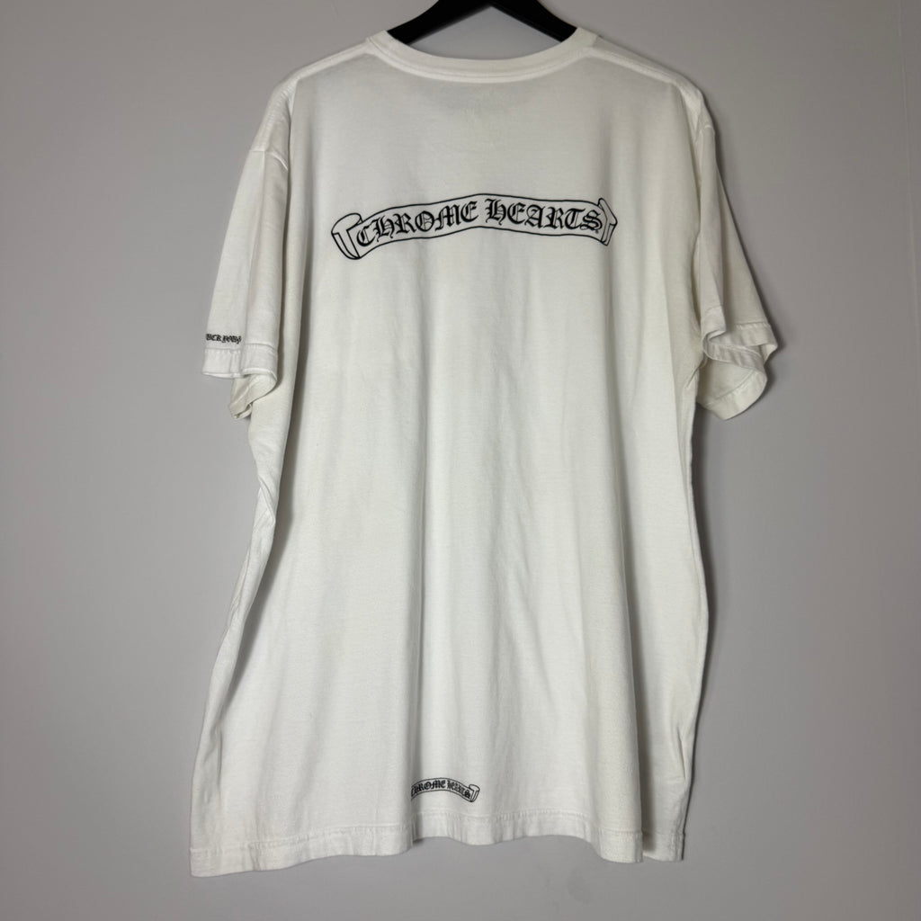 Chrome Hearts White Scroll Shirt Size XXL