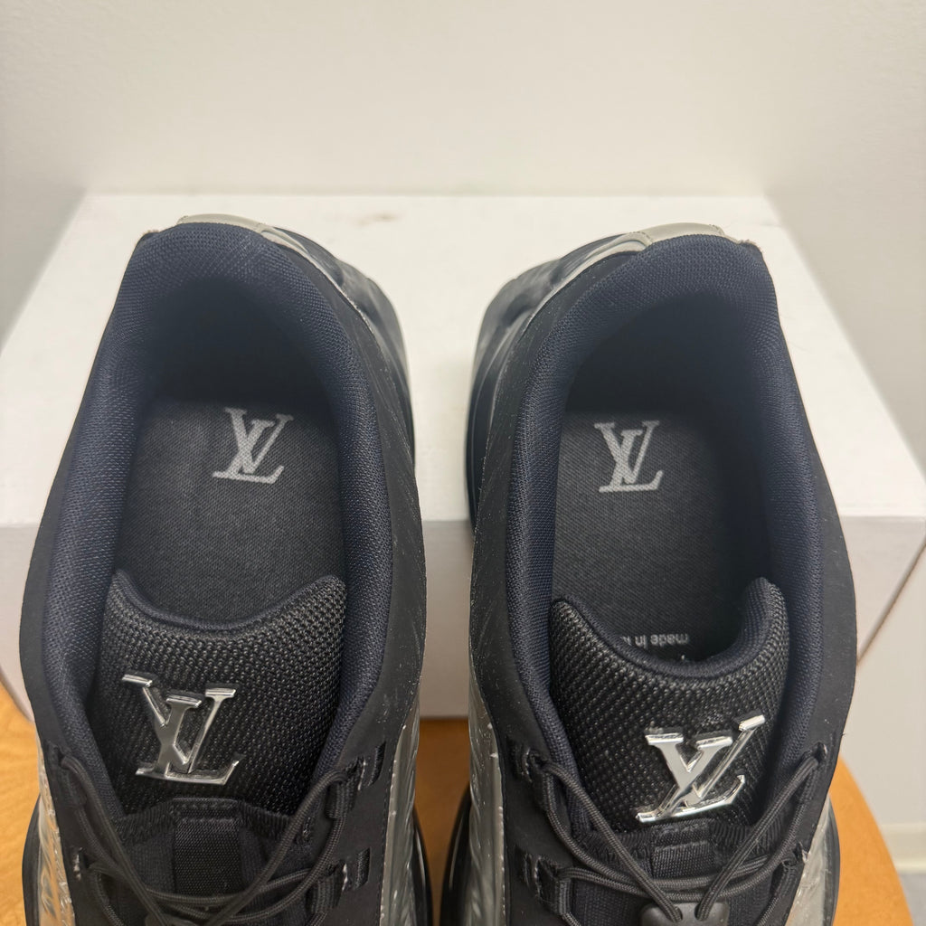 Louis Vuitton Millenium Silver Black Trainer Sz 10 (8.5 US)