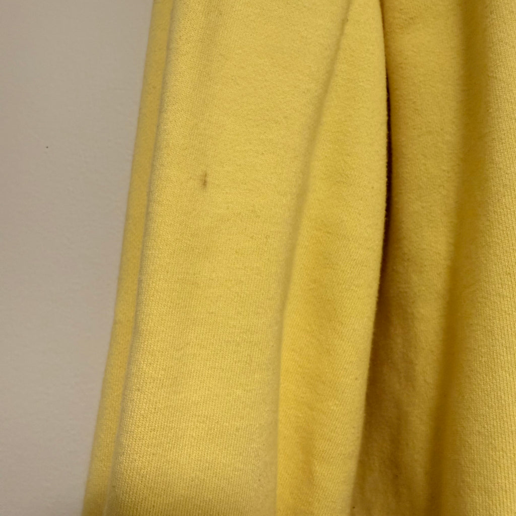 Celine Yellow Cotton Logo Hoodie Sz XL
