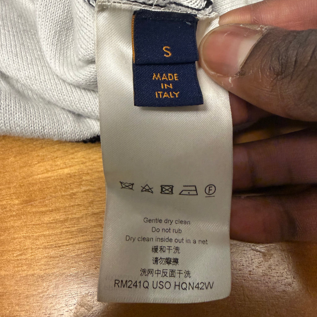 Louis Vuitton Black Gradient Monogram Cotton Crewneck Sz Small