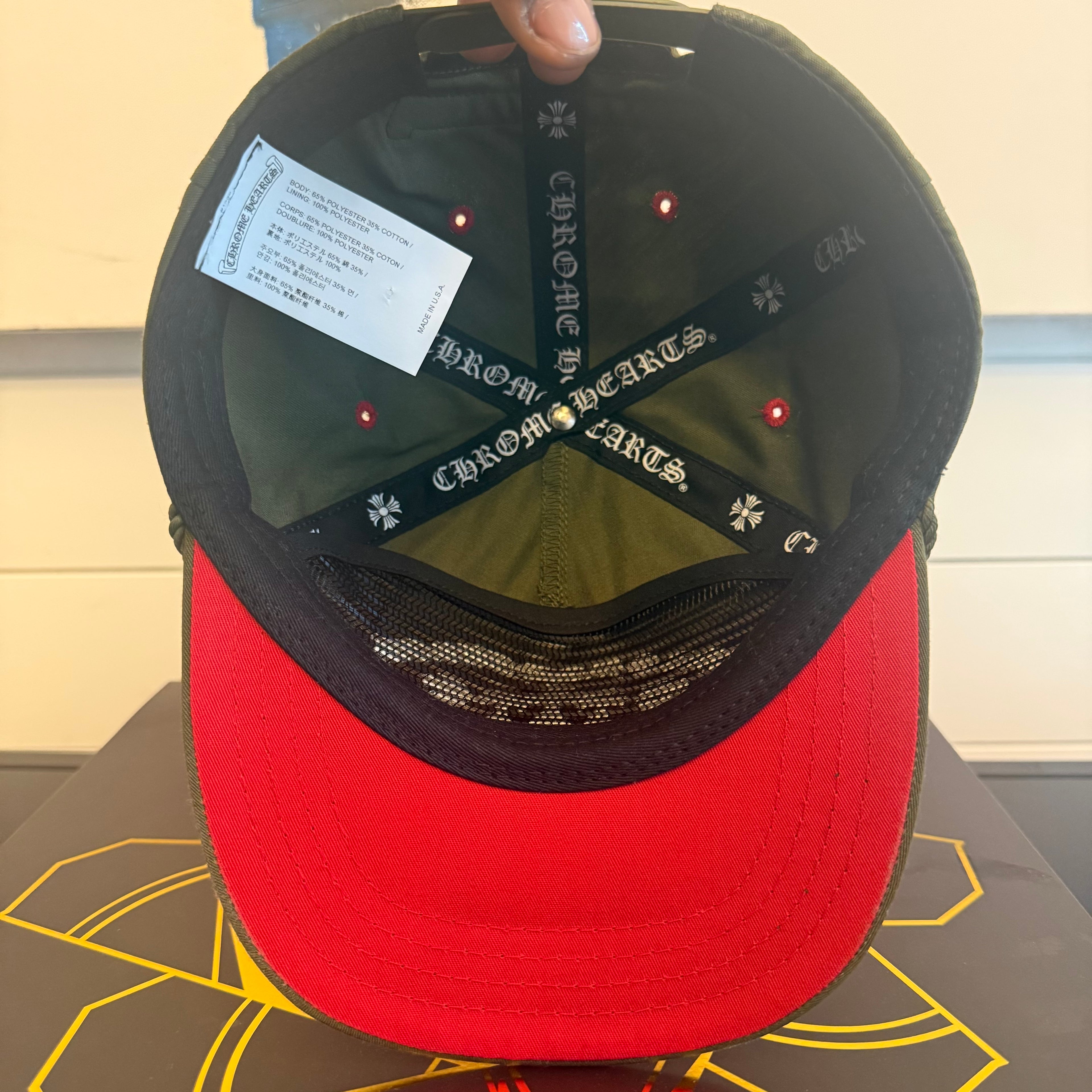 Chrome Hearts Olive Gas Station Trucker Hat