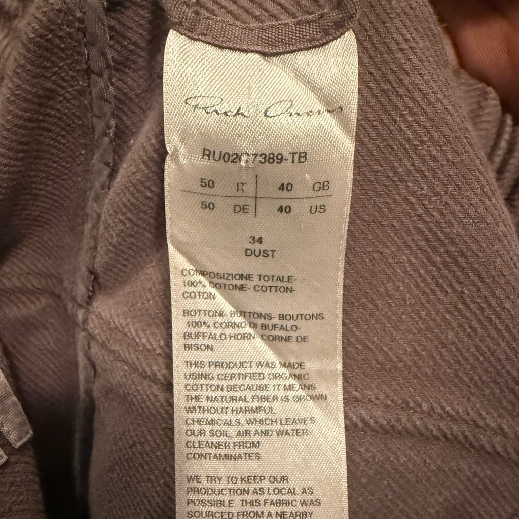 Rick Owens Pod Cargo Shorts Dust Size 34