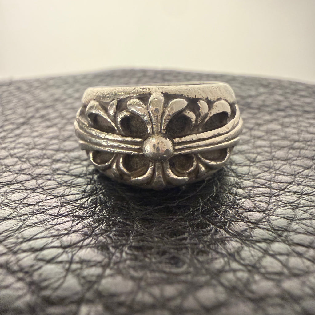 Chrome Hearts Floral Cross Ring Size 10