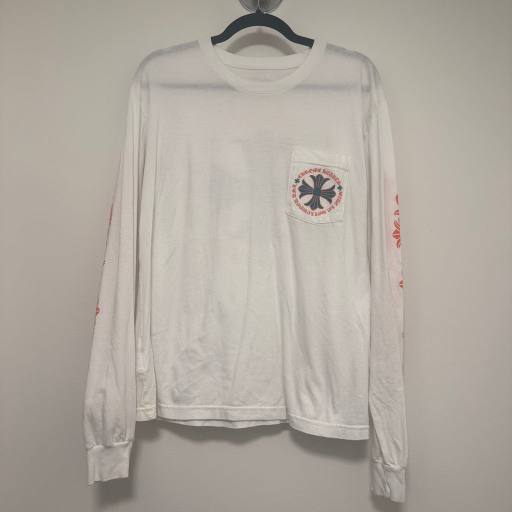 Chrome Hearts Miami Art Basel Floral Longsleeve Size Large (stains)