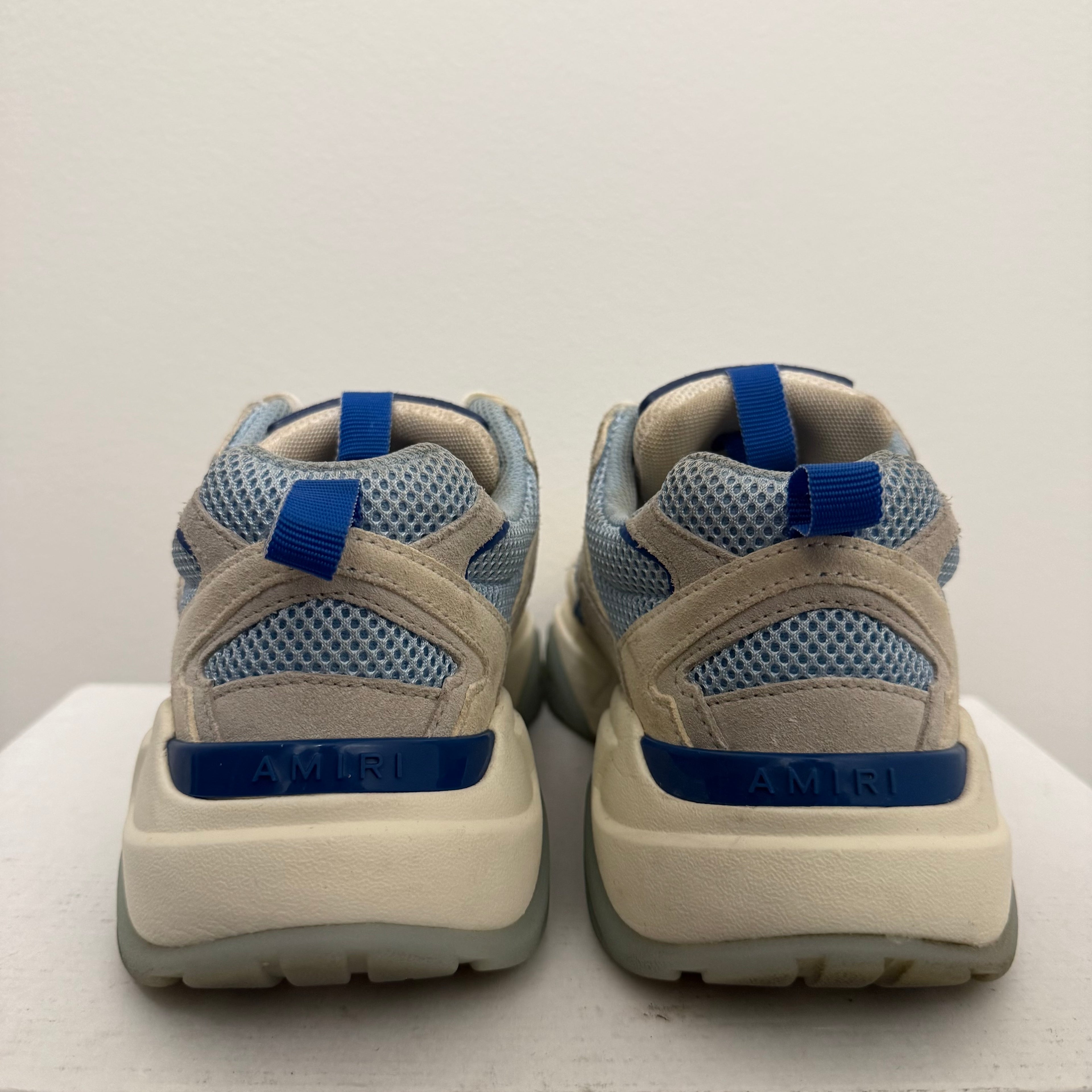 Amiri Blue White Gum Bone Runner Sneaker Size 10