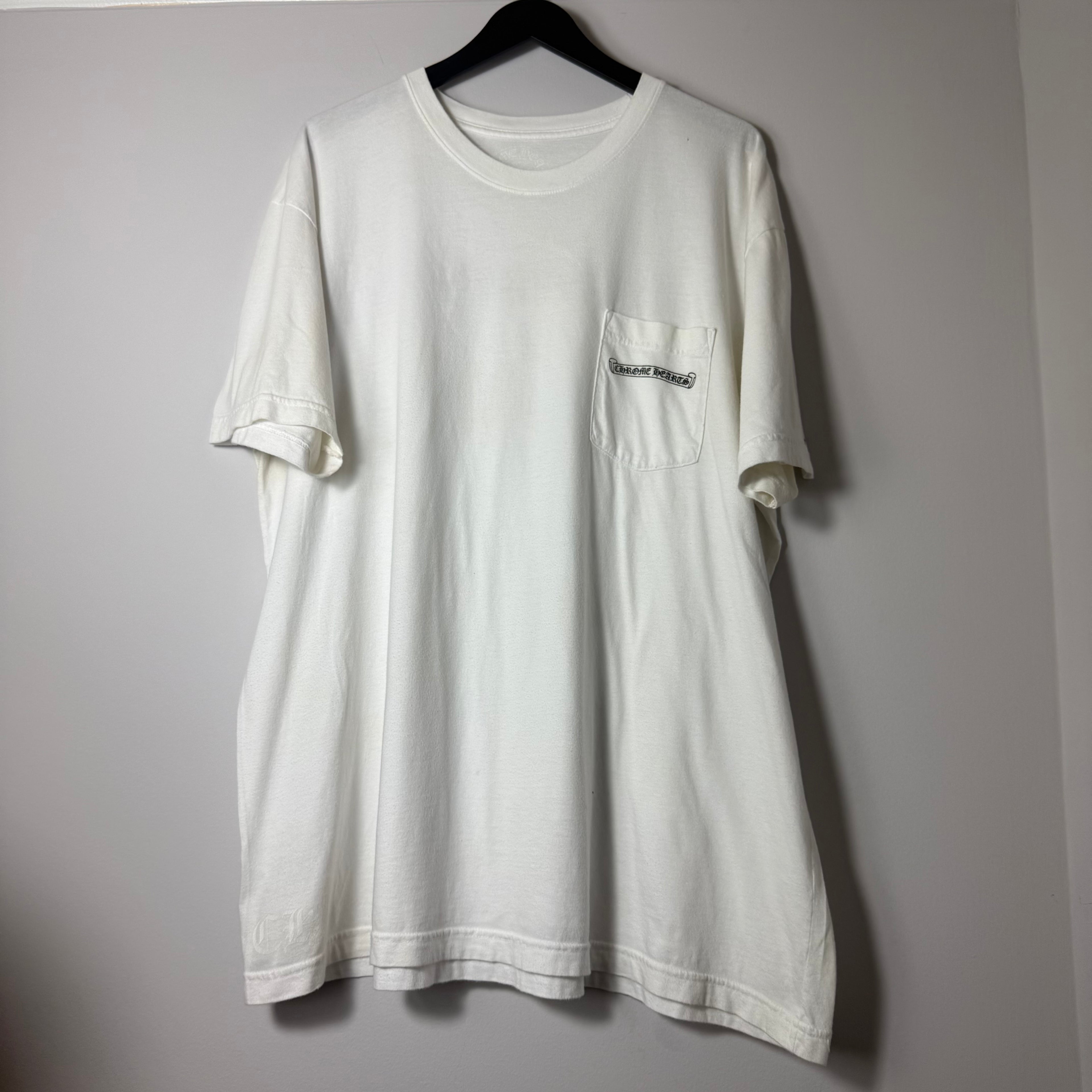 Chrome Hearts White Scroll Shirt Size XXL