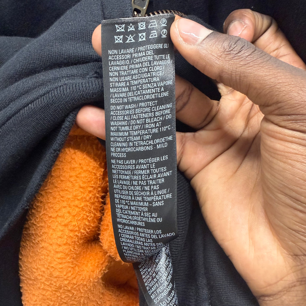 Balenciaga Black Oversized Bomber Hoodie Size XS