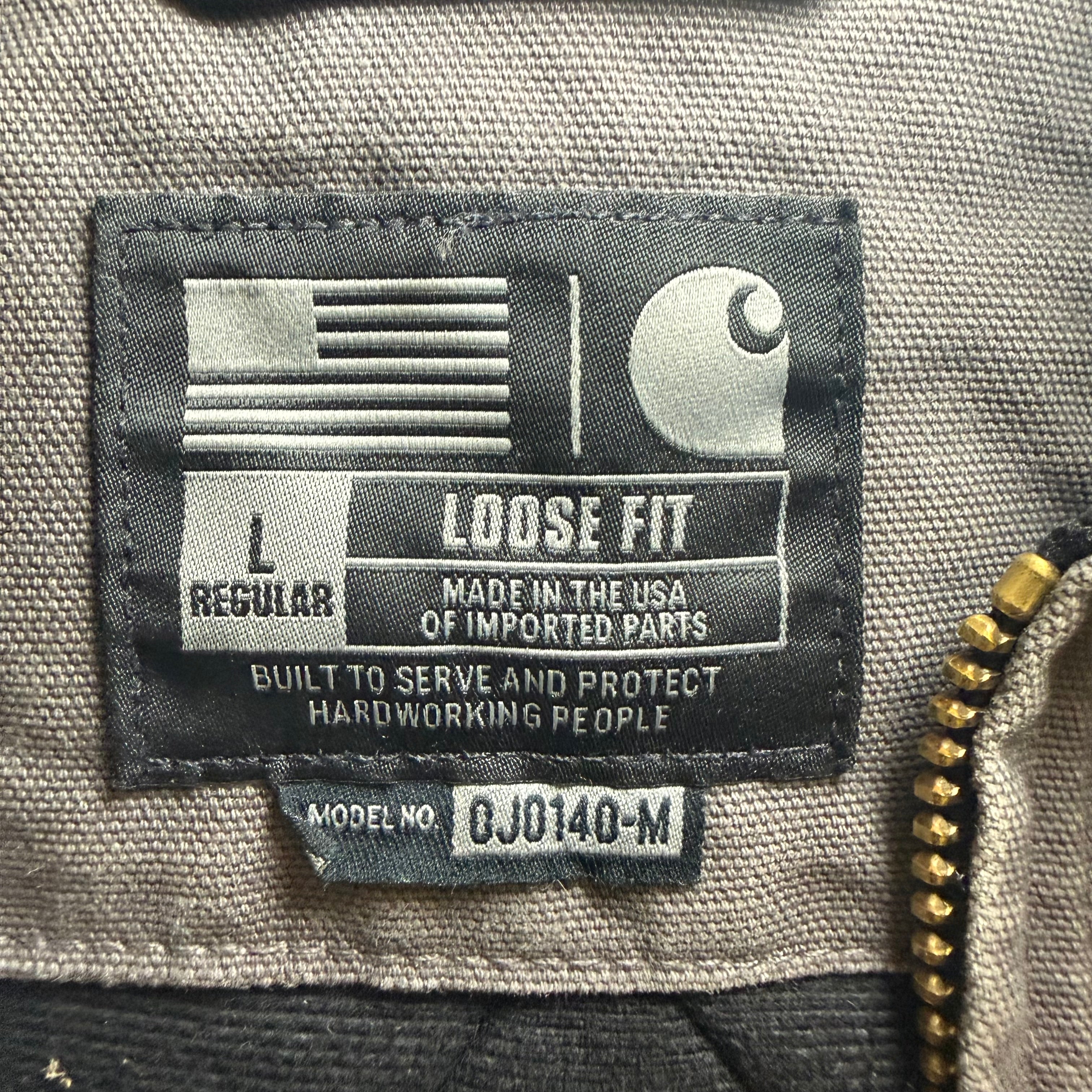 Vintage Carhartt Faded Grey Jacket Size Large