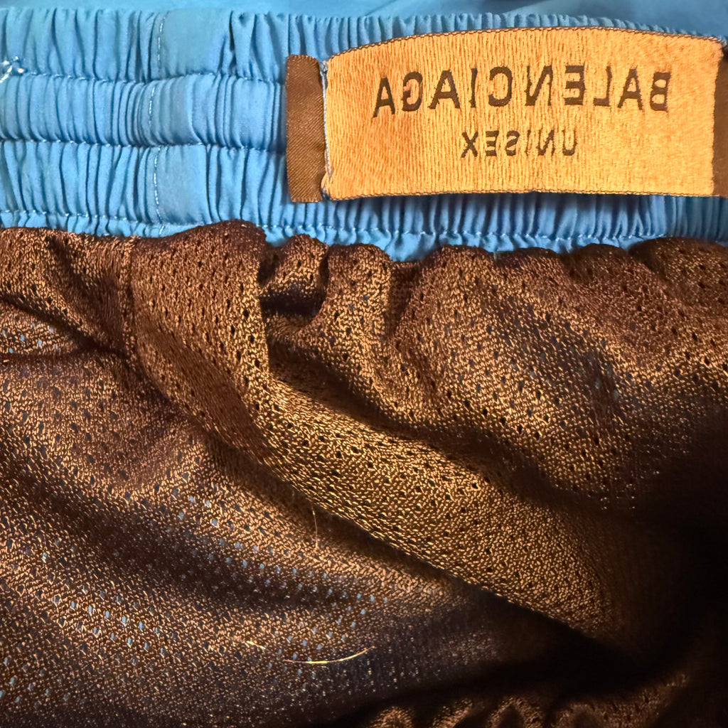 Balenciaga FW23 3B Sports Icon Blue Trackpants Size Medium
