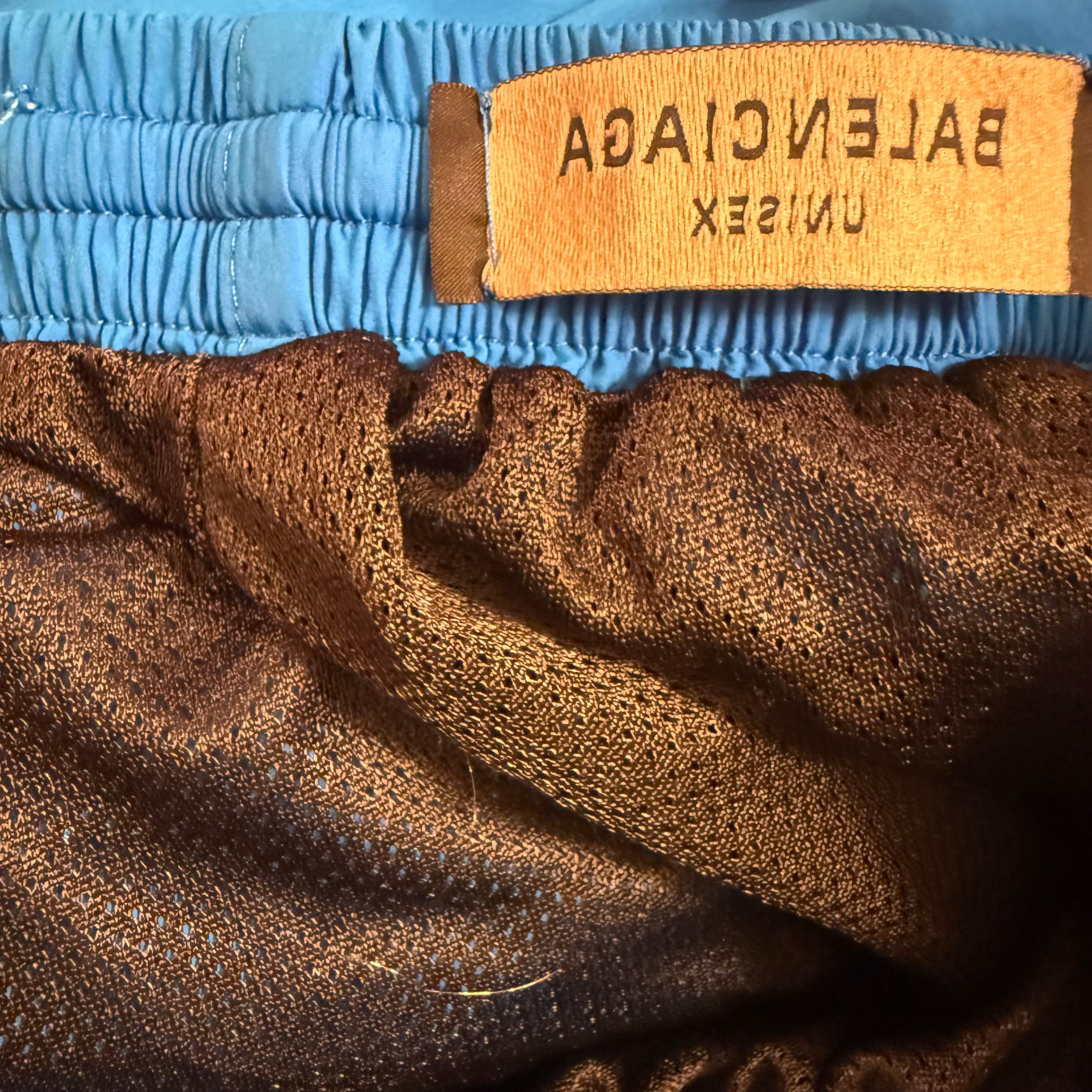 Balenciaga FW23 3B Sports Icon Blue Trackpants Size Medium
