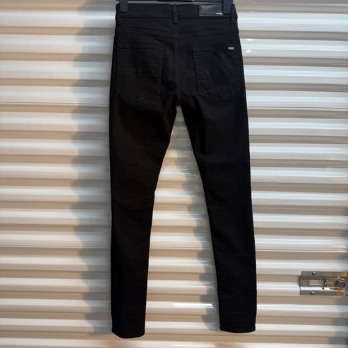 Amiri MX1 Brown Patch Black Denim Size 30
