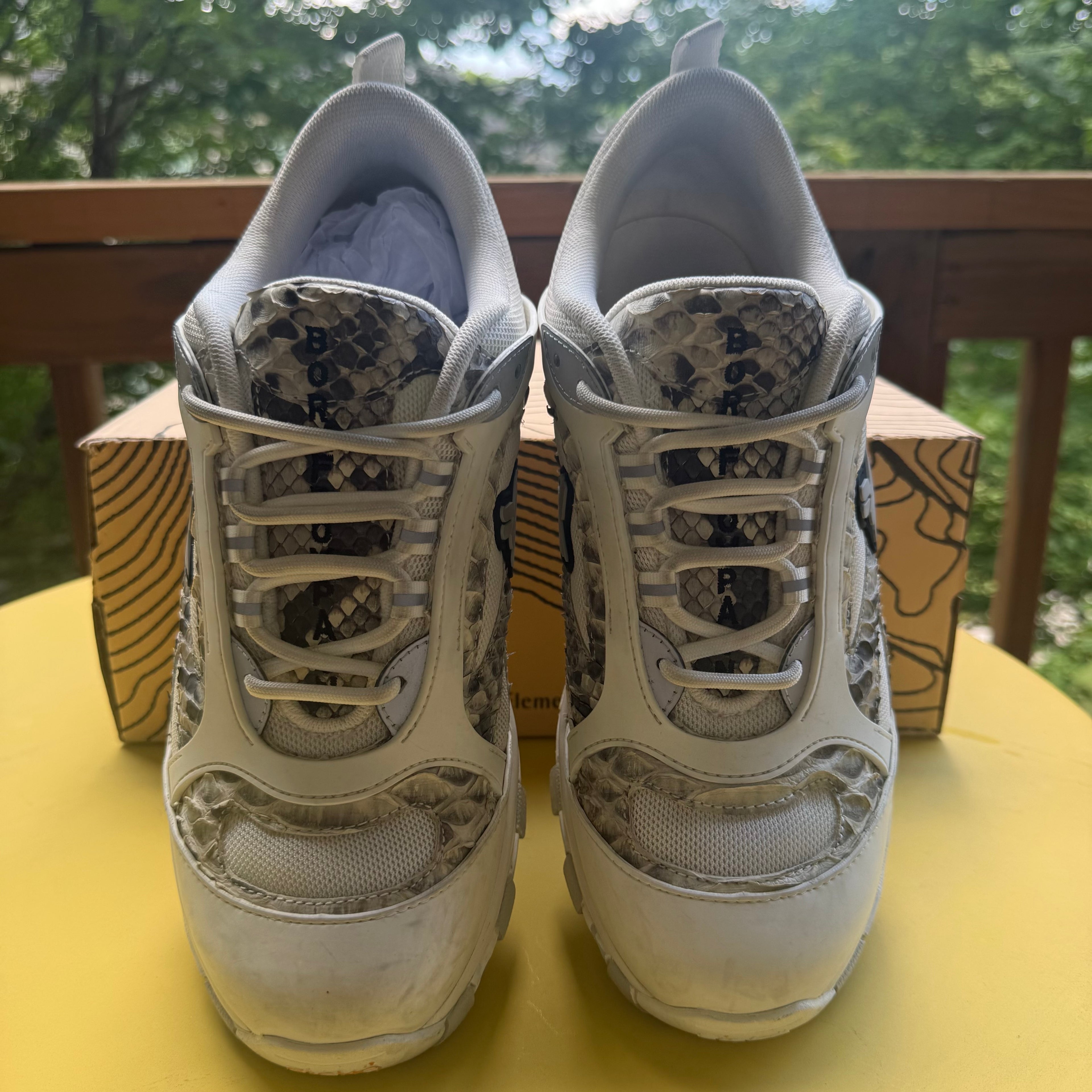 Sicko Hiking Shoe White Python Size 9