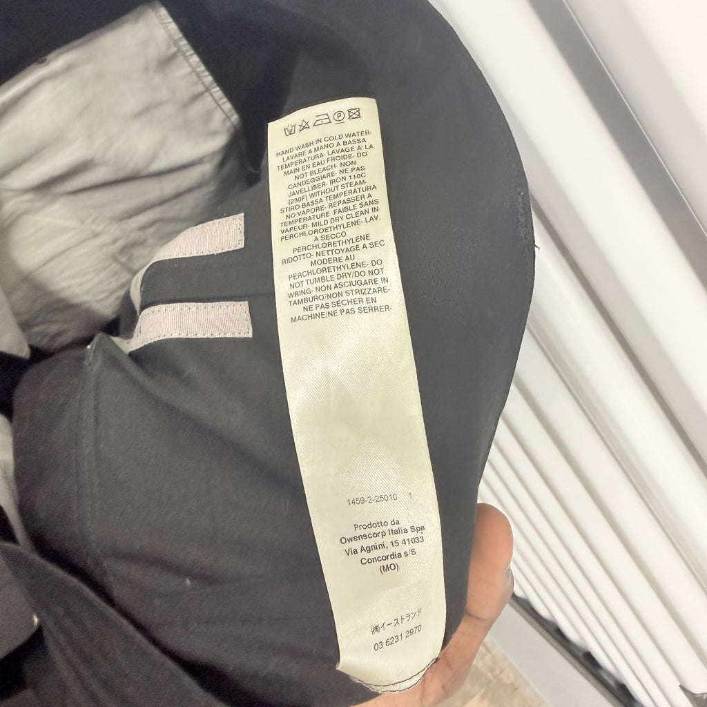Rick Owens Black Stefan Cargos Size 28