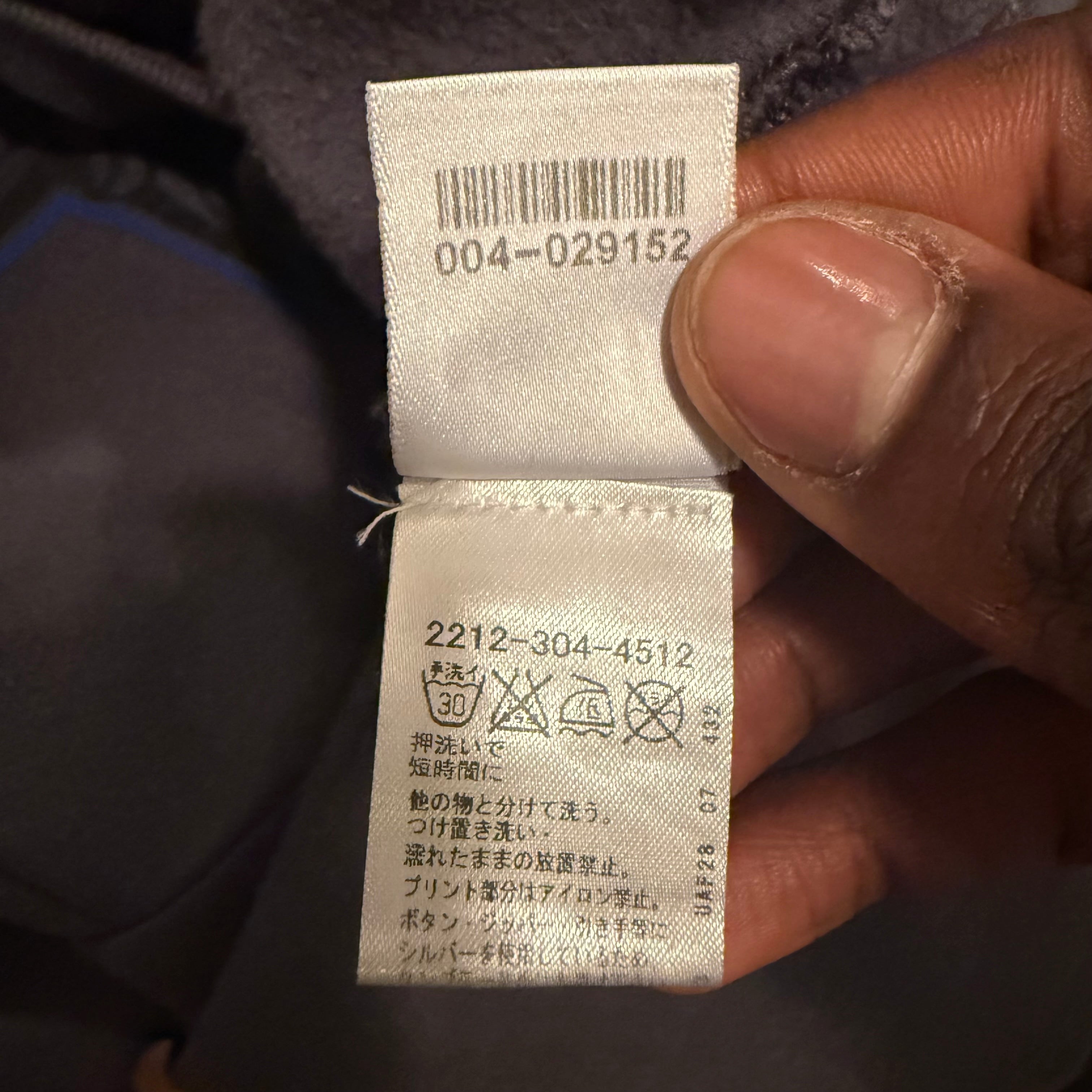 Chrome Hearts Blue Cross Zip-up Hoodie Size Small