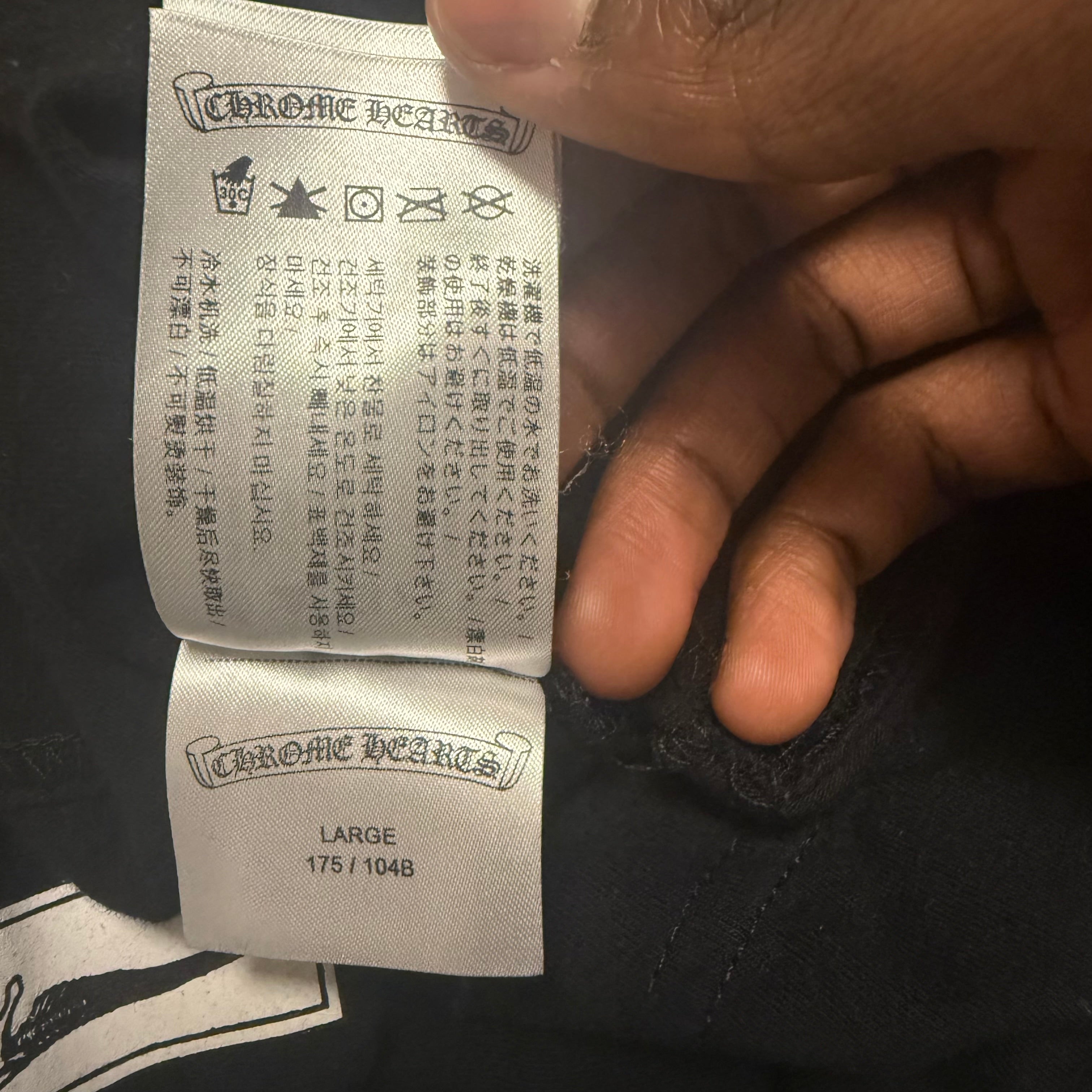 Chrome Hearts Foti Black Longsleeve Sz Large