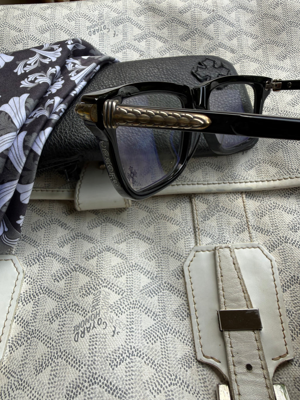 Chrome Hearts Black Little Dinger Glasses