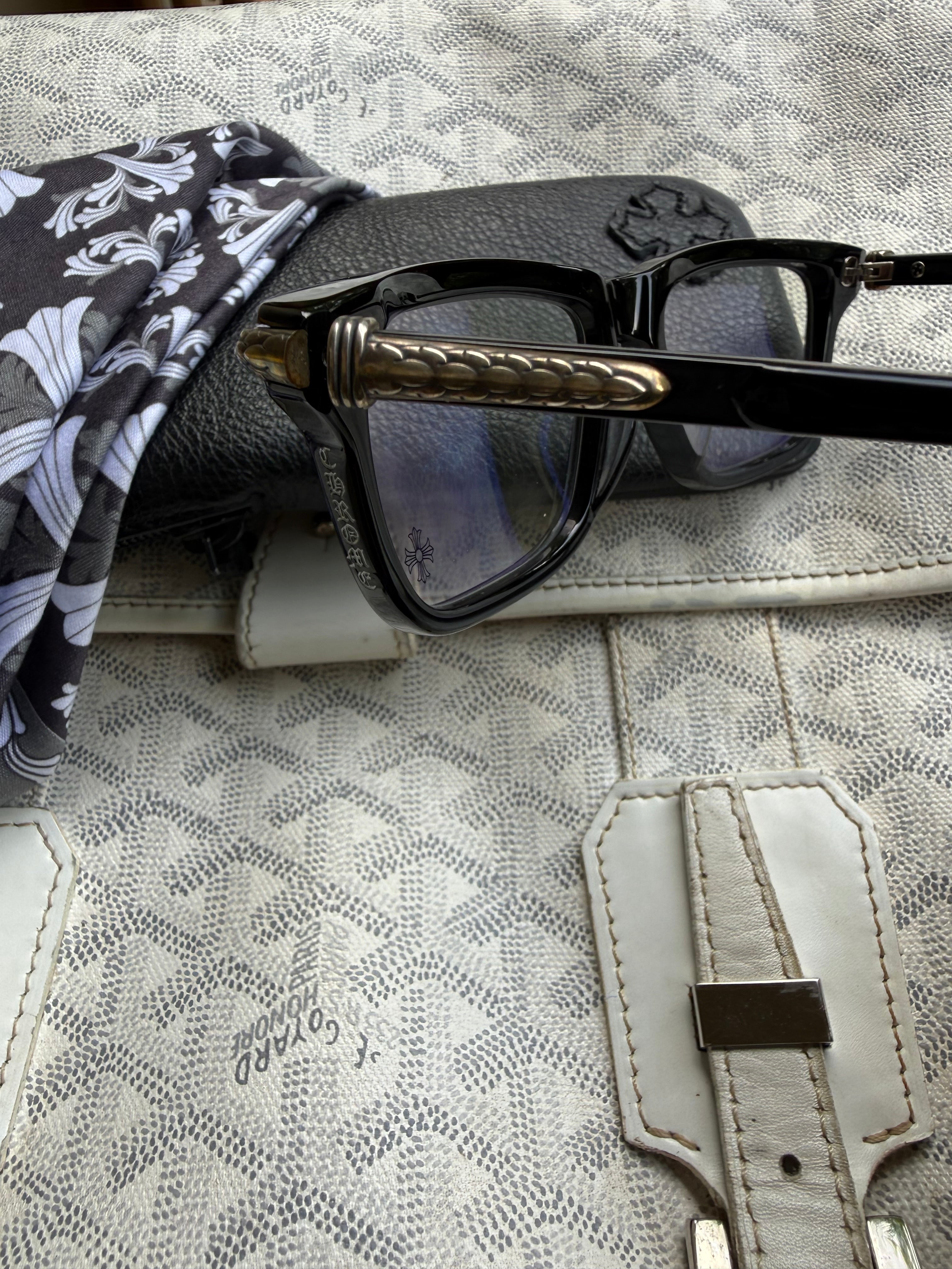 Chrome Hearts Black Little Dinger Glasses