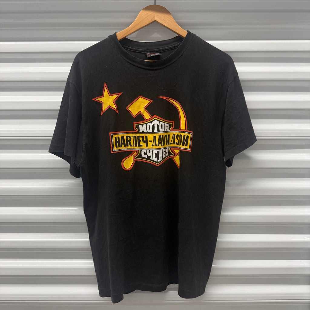 Vintage Russian Harley Davidson Shirt Size Large