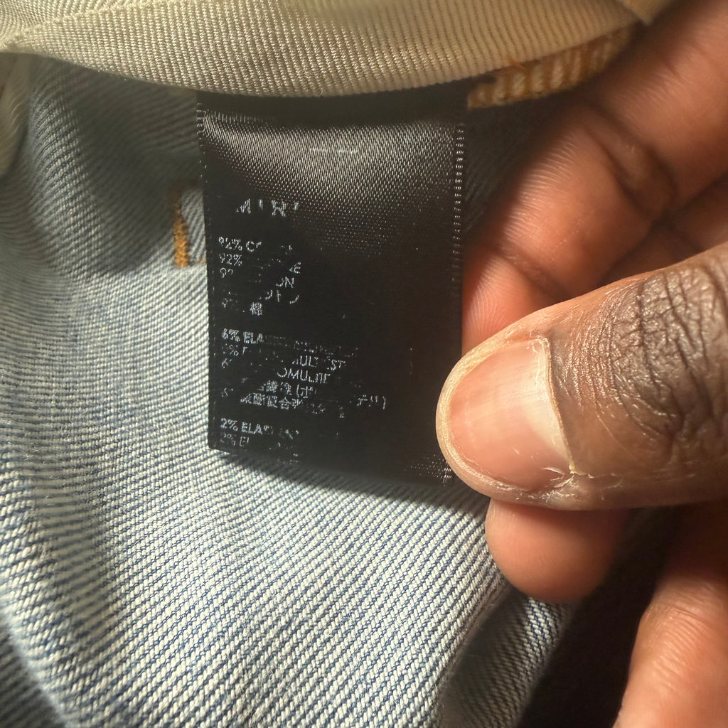 Amiri MX1 Denim Patch Blue Denim Sz 36