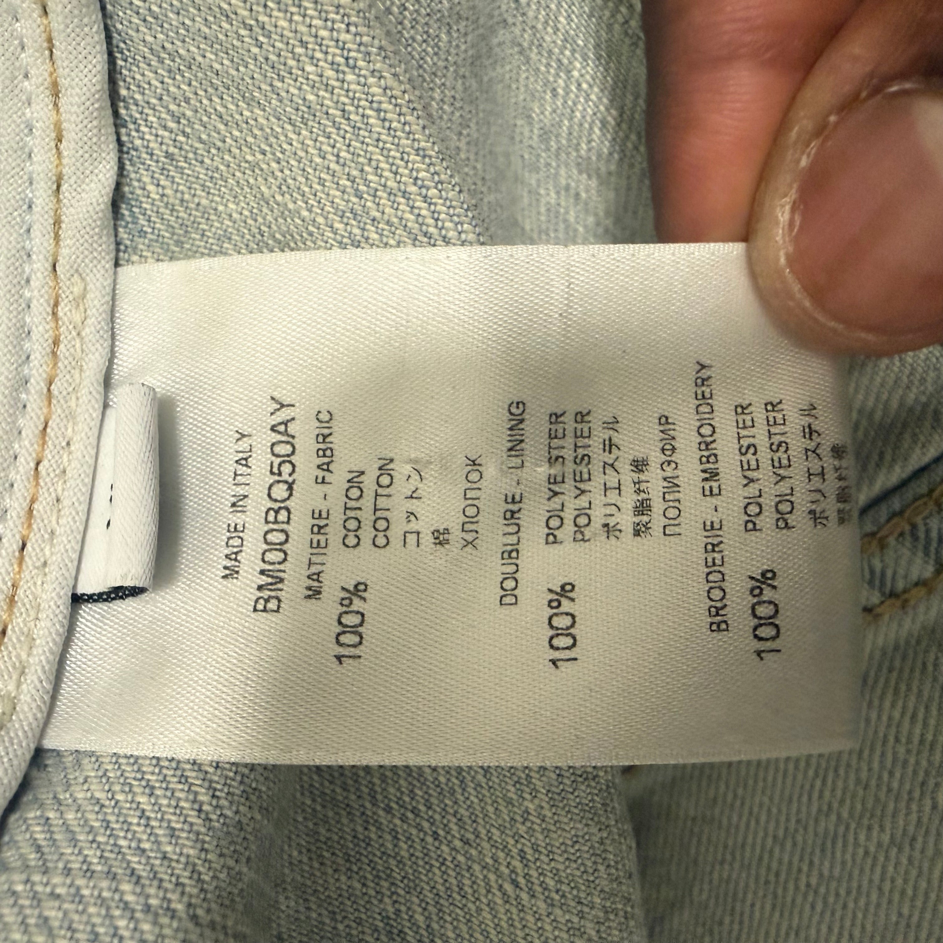 Givenchy Denim  Trucker Jacket Blue Sz XL