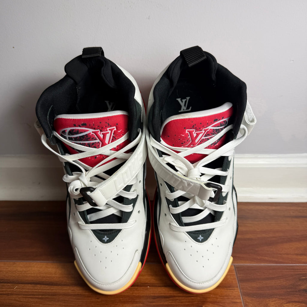 Louis Vuitton Red Trainer 2 Size 10.5 (8.5 LV)