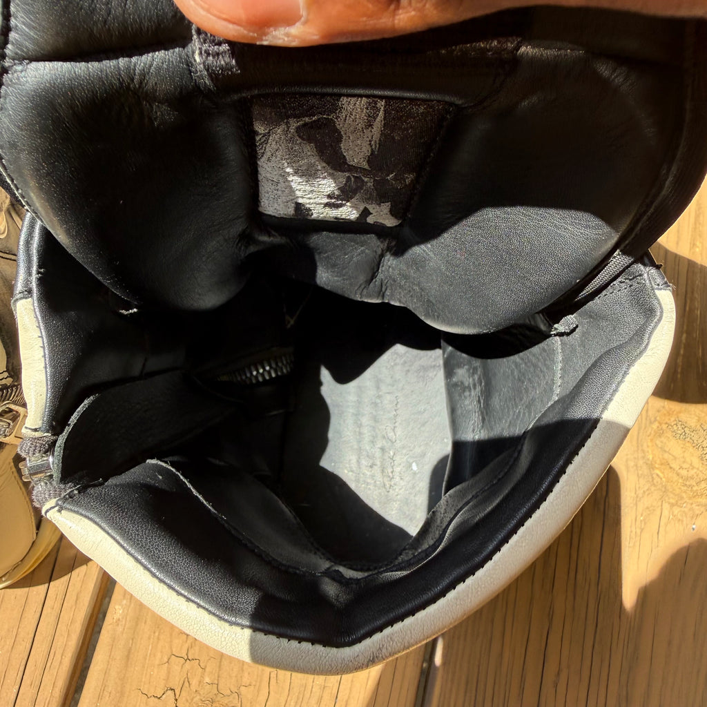 Rick Owens Jumbo Lace Black/Milk Geobasket Size 9