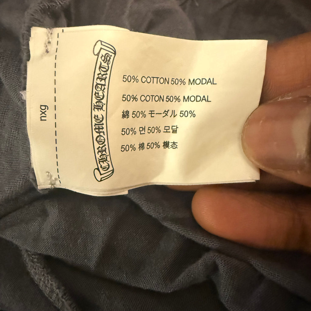 Chrome Hearts Henley Silver Button Shirts Sz Large