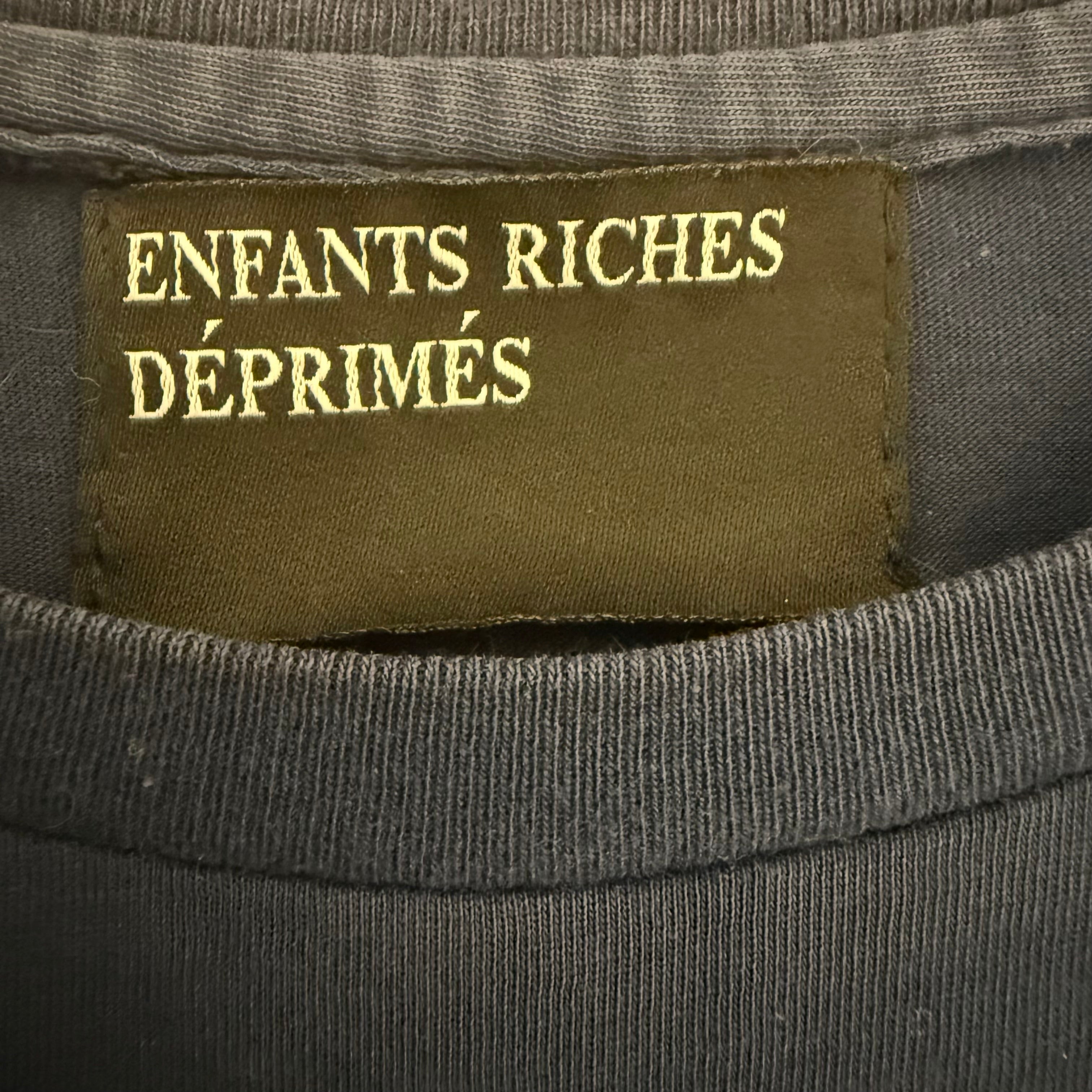 Enfants Riches Deprimes Pocket T-Shirt Navy Sz Medium