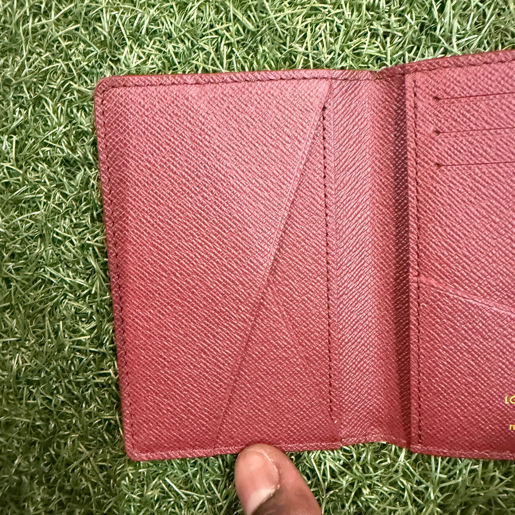 Louis Vuitton Red Monogram Canvas Heritage Coated Pocket Organizer