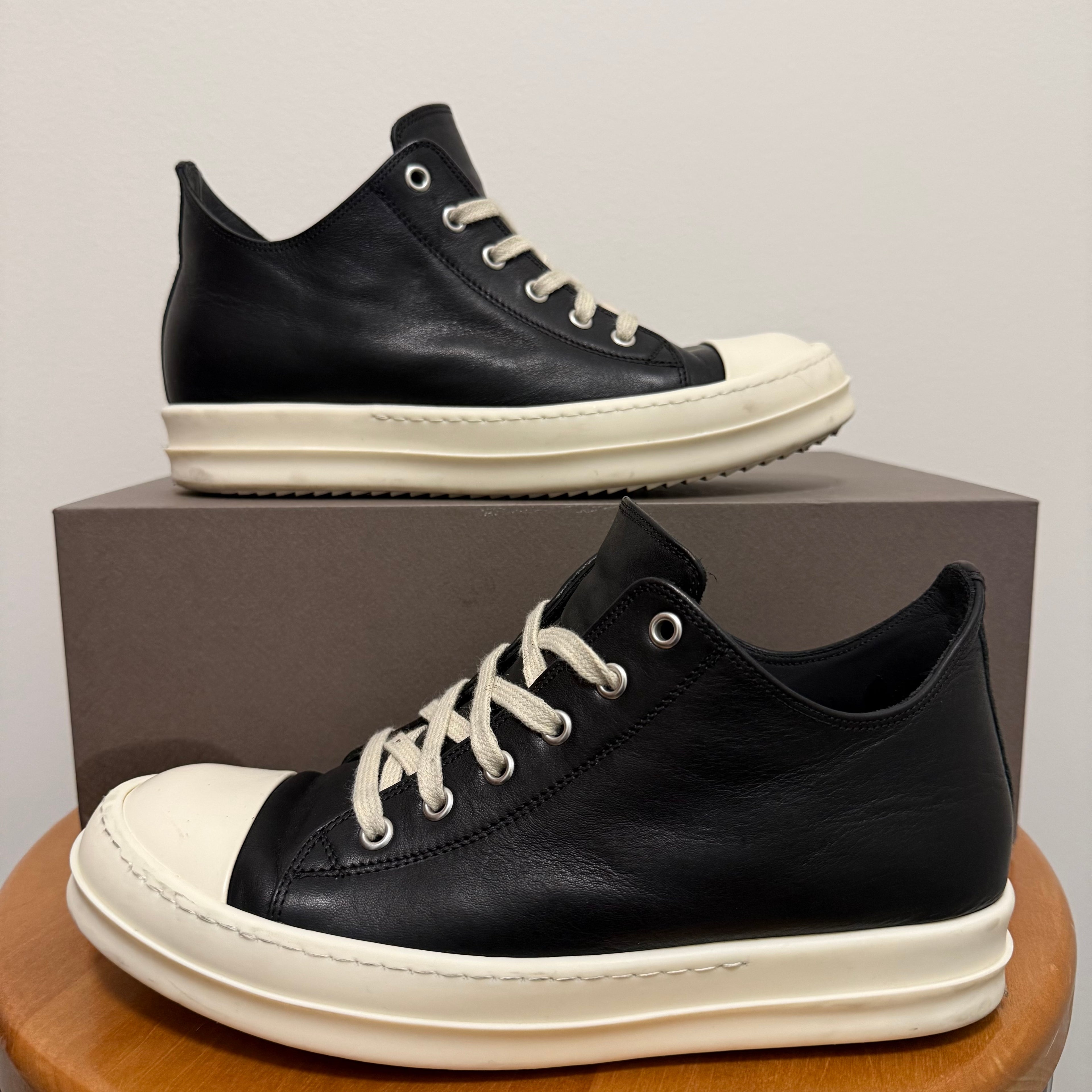 Rick Owens Concordian Ramone Low Sneakers Sz 7