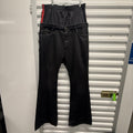 Balenciaga Double Waist Black Denim Size XL
