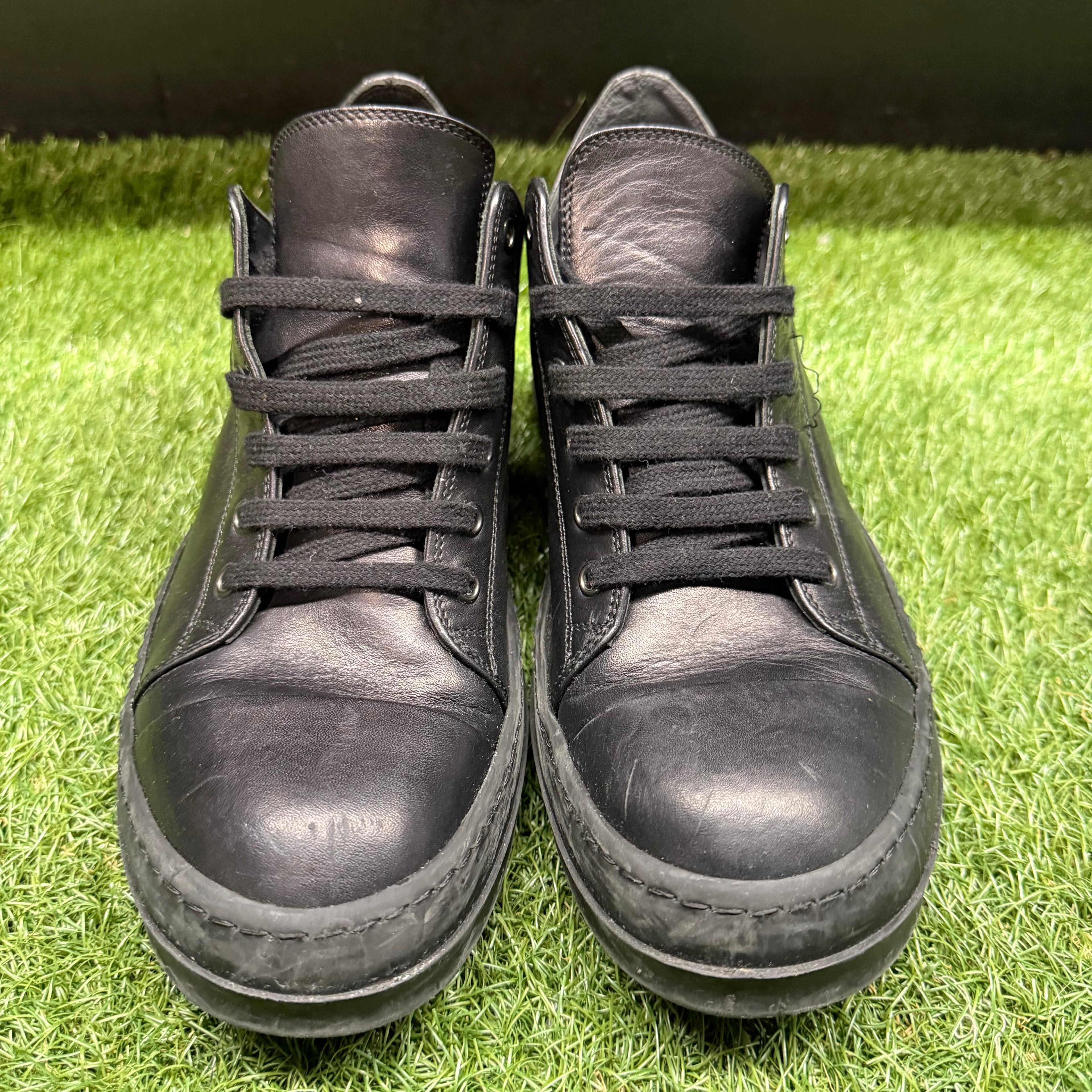 Rick Owens Ramones Low Triple Black Size 8 (41)