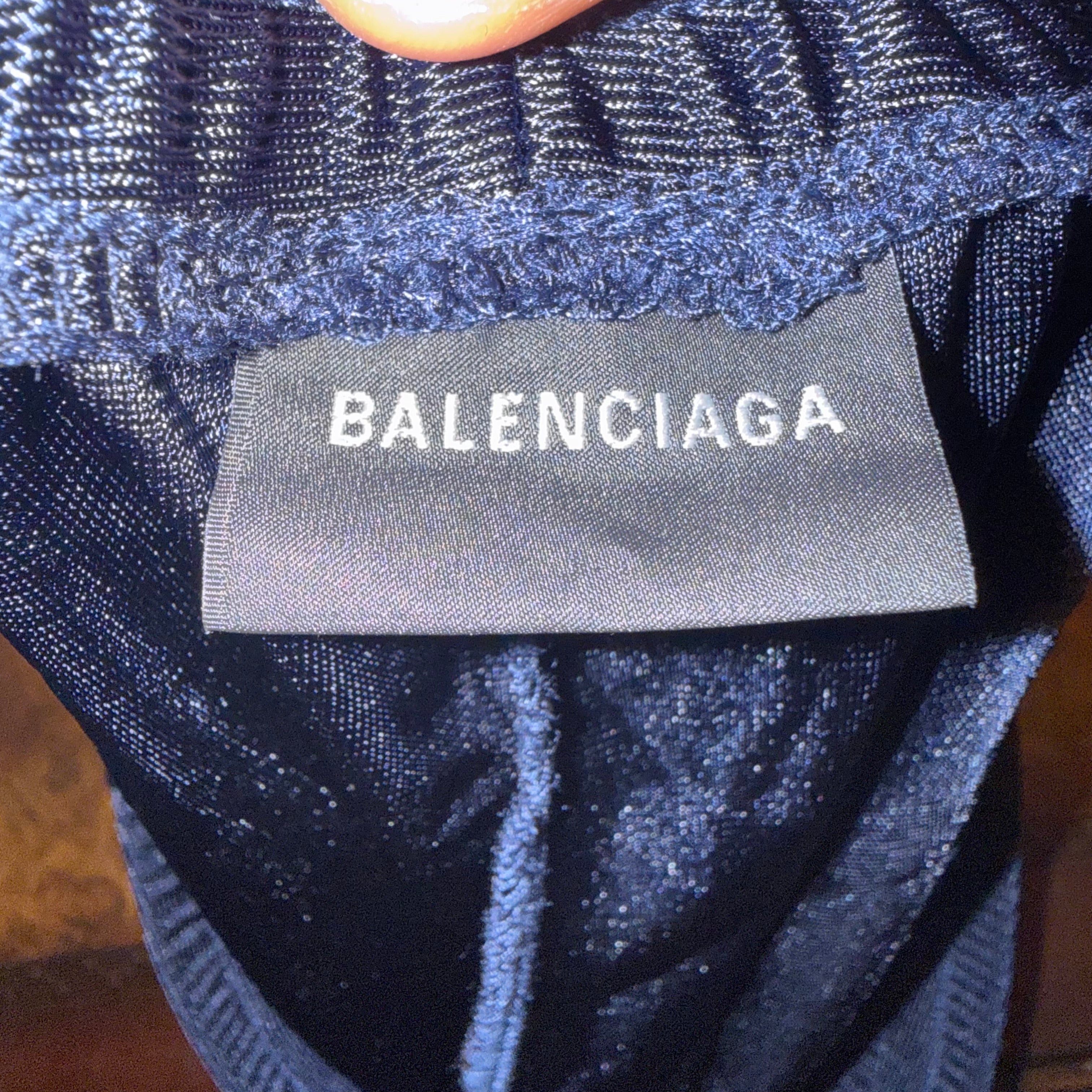 Brand New Balenciaga Blue Basketball Unity Shorts Size XS