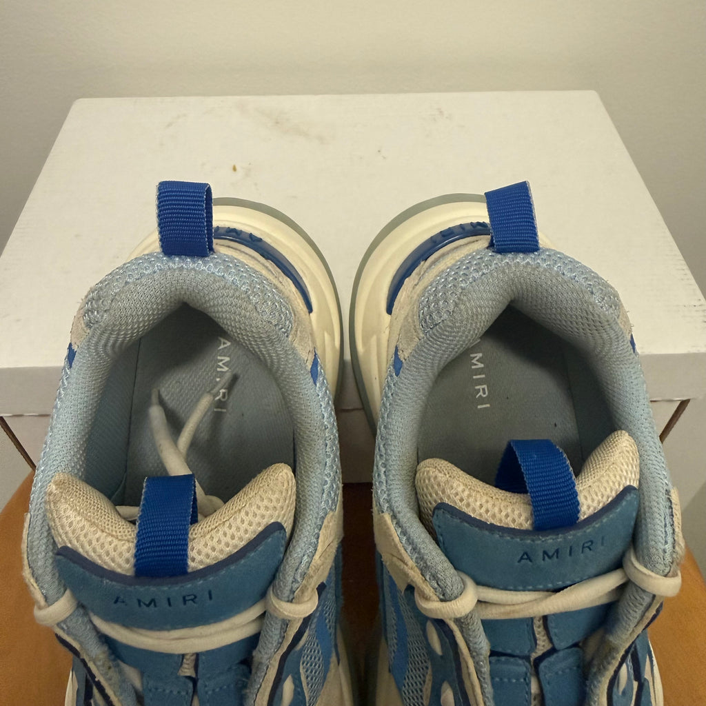 Amiri Blue White Gum Bone Runner Sneaker Size 10