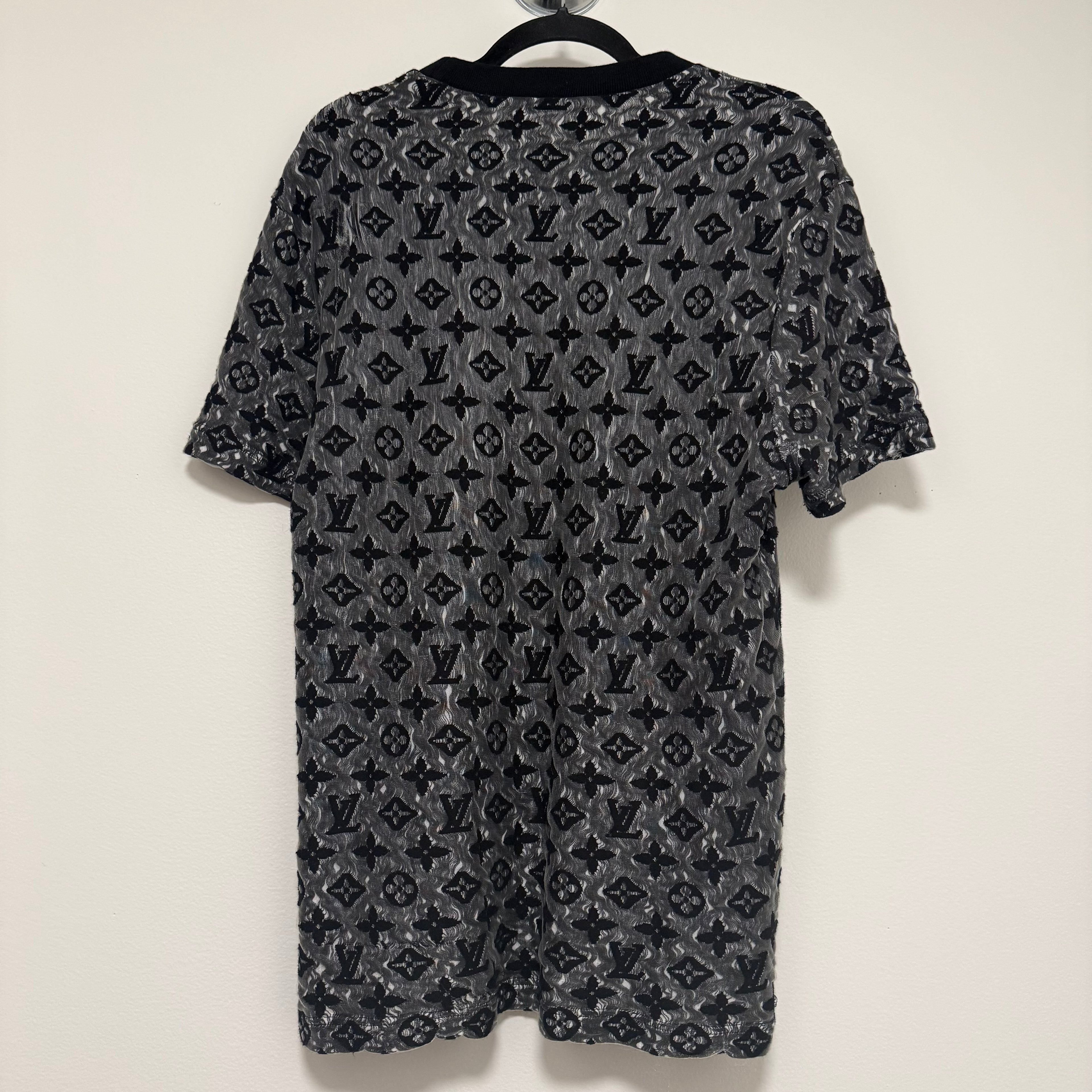 Louis Vuitton 2022 Black Monogram Shirt Sz Large