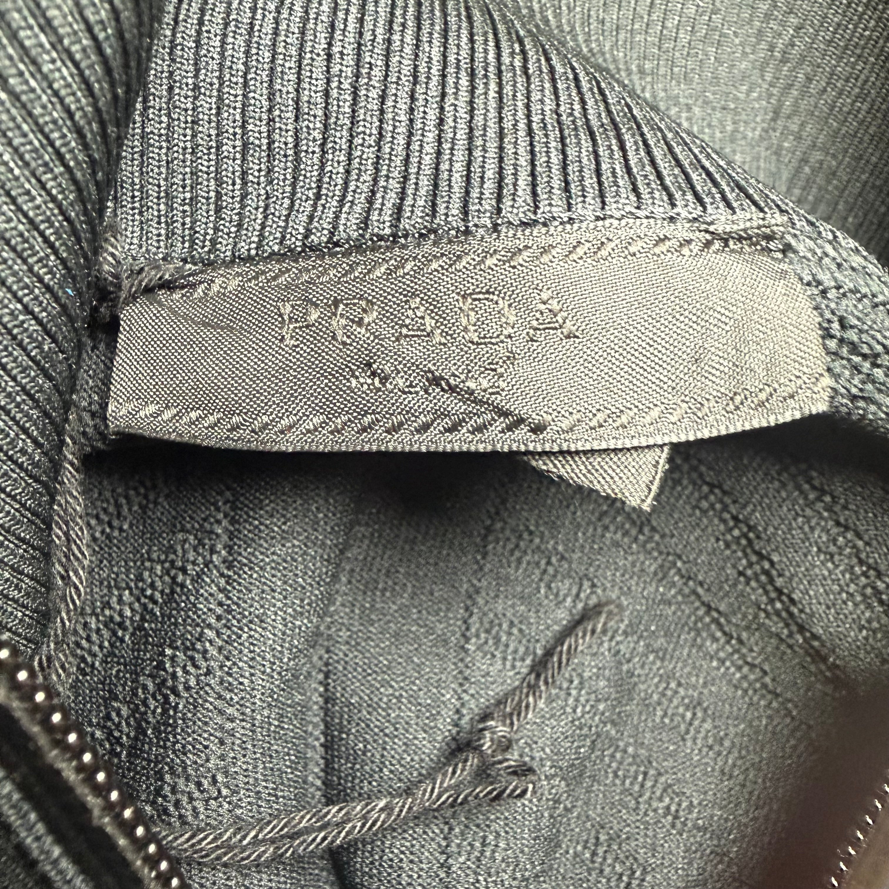 Prada Technical Knit Black Turtleneck Size XL