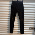 Amiri MX1 Brown Patch Black Denim Size 30