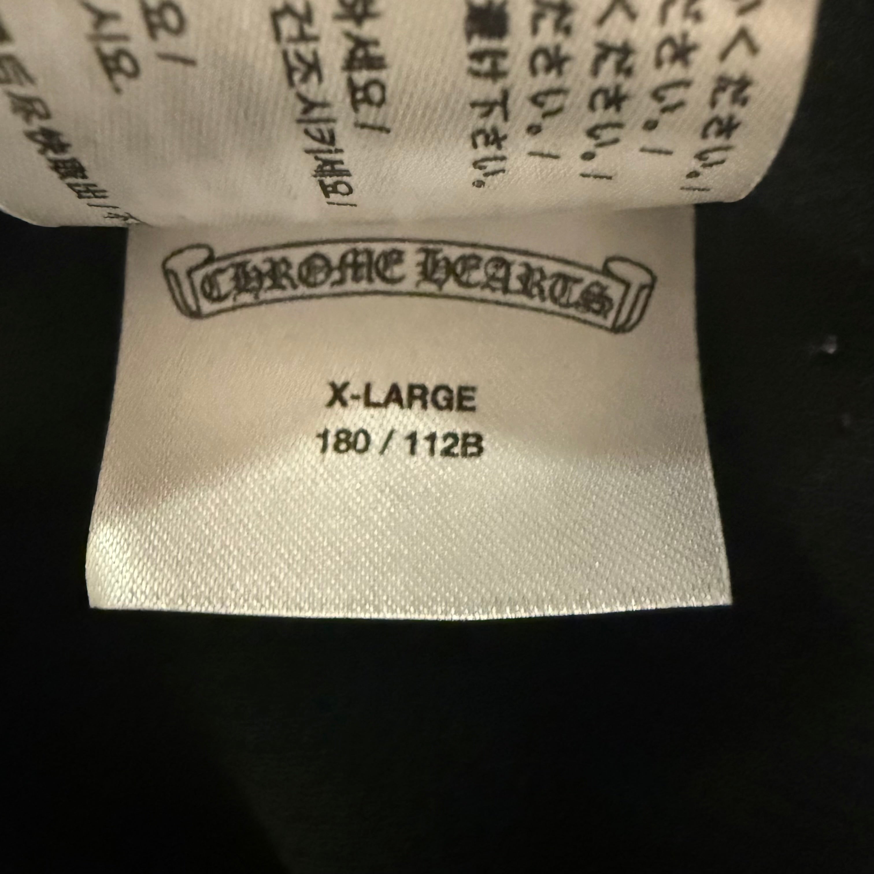Chrome Hearts Black Thermal Longsleeve Sz XL