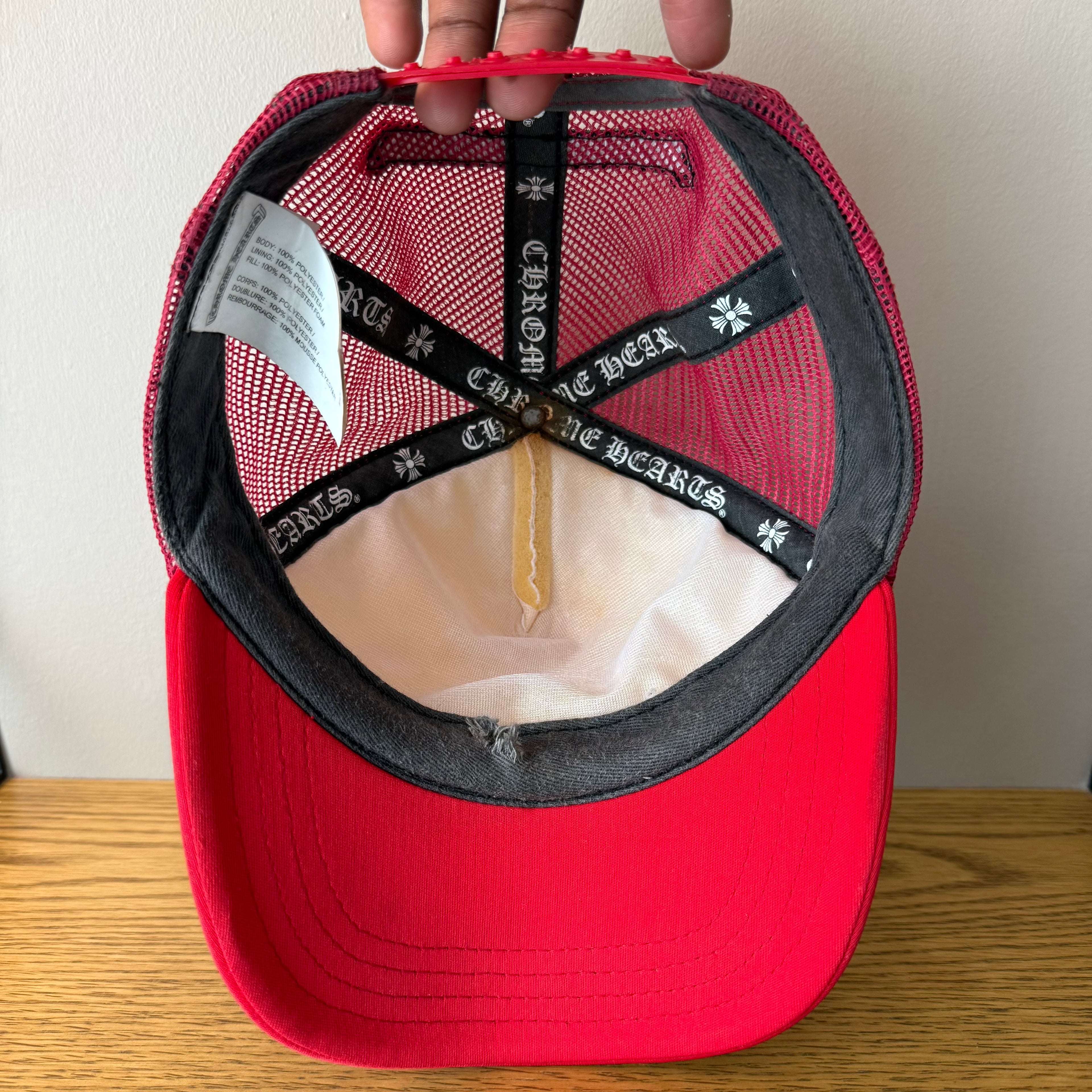 Chrome Hearts Red King Taco Hat