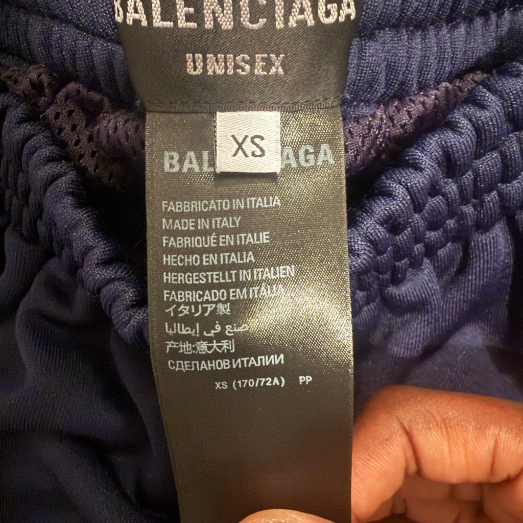 Balenciaga Black Cut Up Sweatpants Size XS