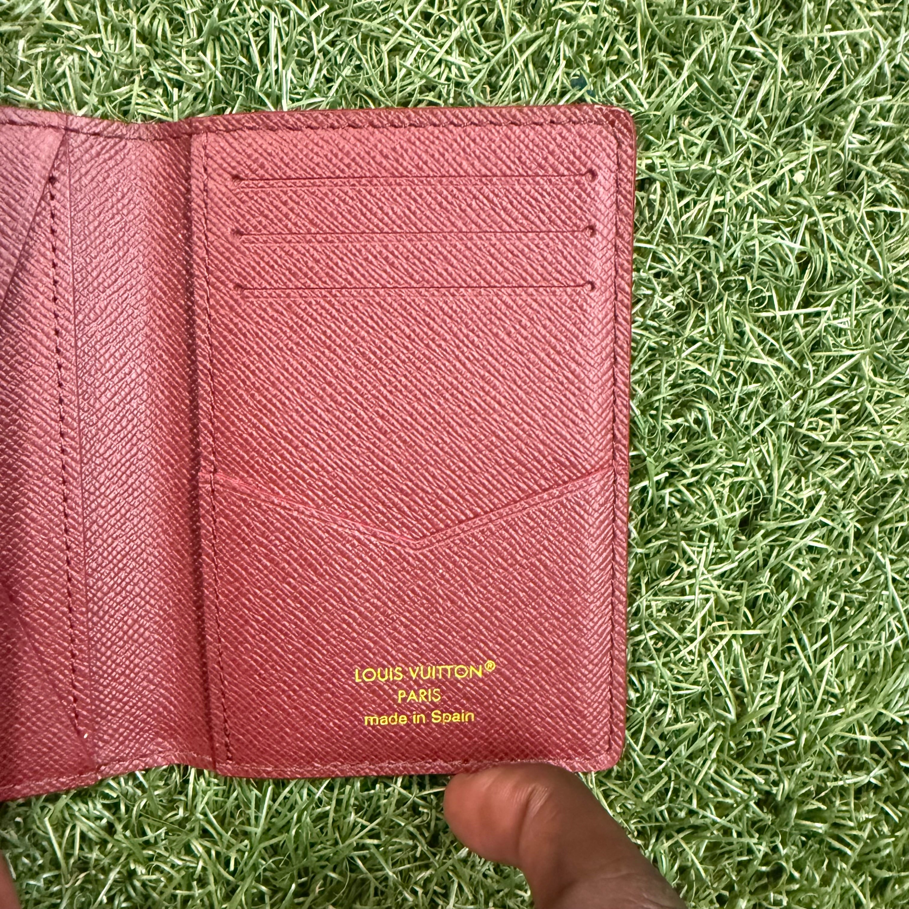 Louis Vuitton Red Monogram Canvas Heritage Coated Pocket Organizer