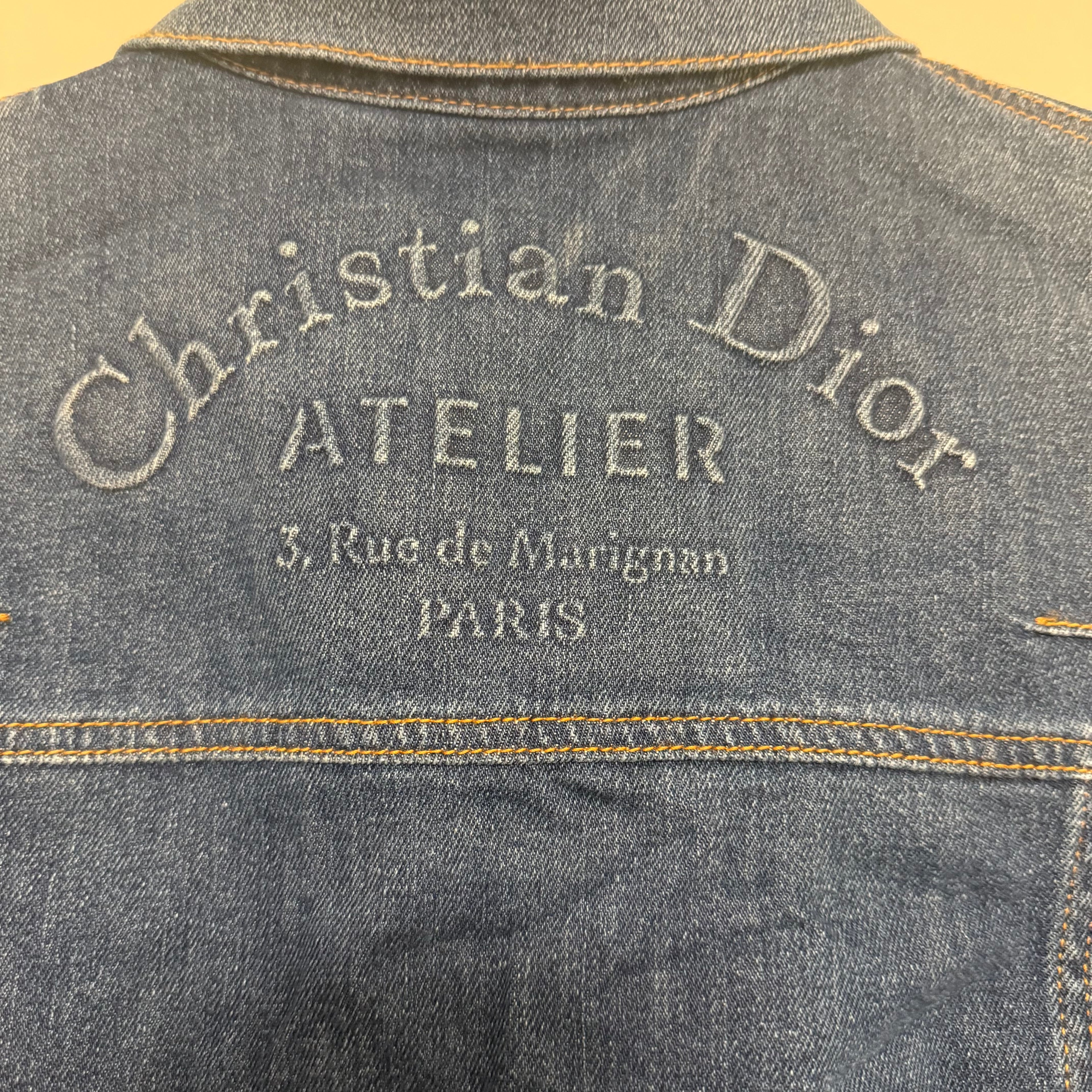 Dior Logo Denim Jacket Sz Large (54)