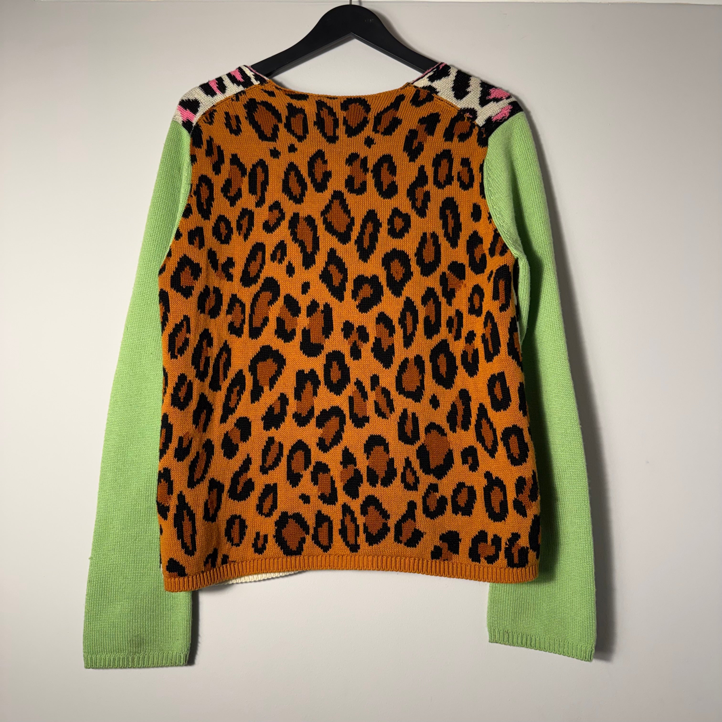 Comme Des Garcon Homme Plus Leopard Knit Sweater