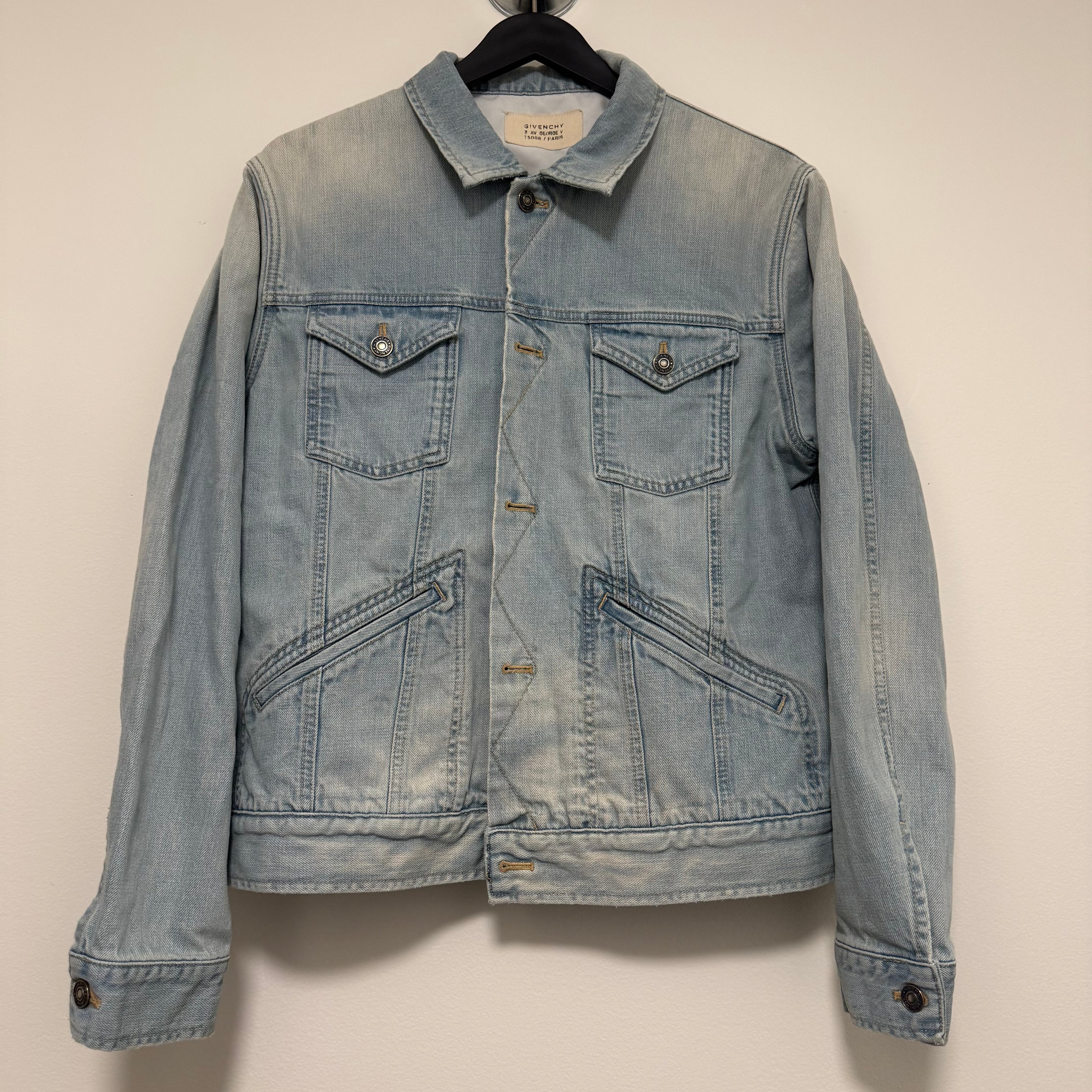 Givenchy Denim  Trucker Jacket Blue Sz XL