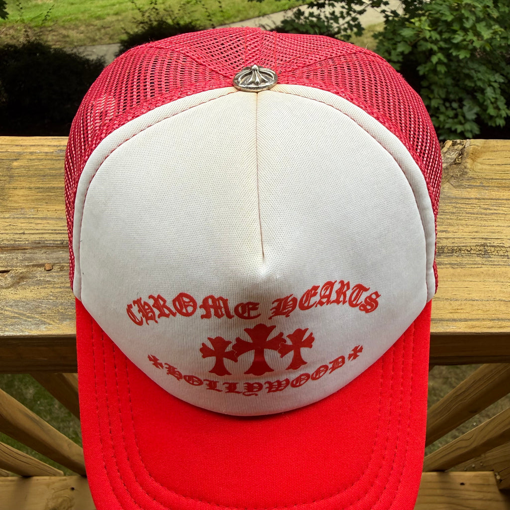 Chrome Hearts Red King Taco Hat