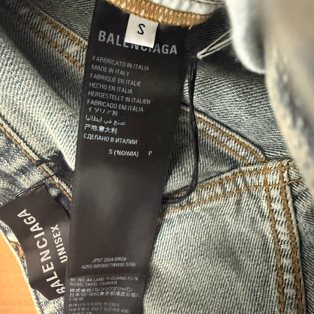 Balenciaga Italian Indigo Ring Denim Size Small