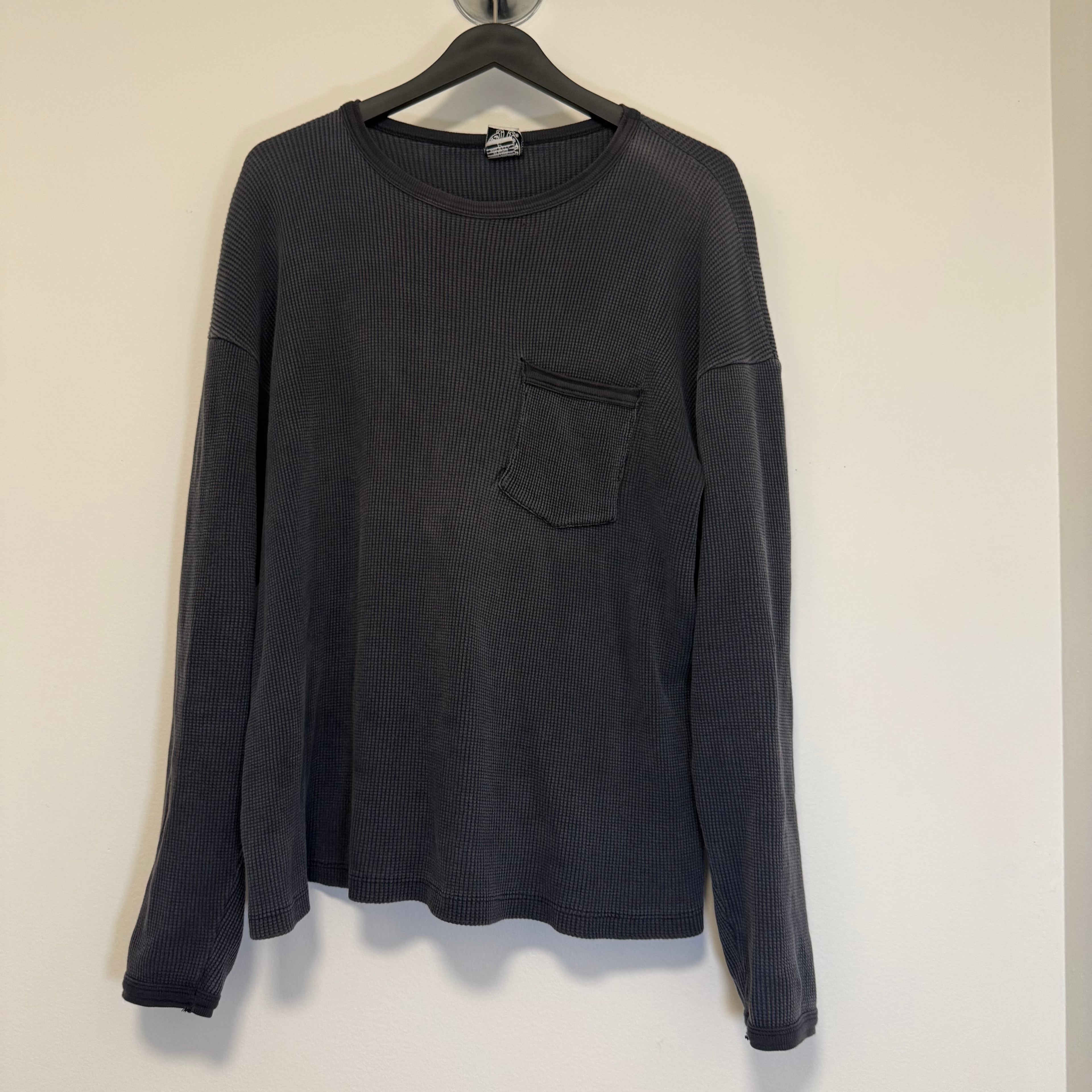 Vintage Chrome Hearts Black Dagger Fuck You Waffle Thermal Size Medium